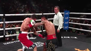 Slow motion Magsayo punch Vargas knock down