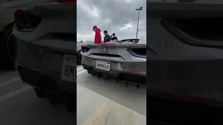 Ferrari 488 Spider Cars and coffee orange county california april 7th 2021