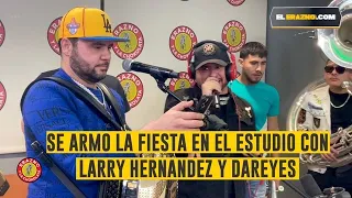 Larry Hernandez y Dareyes de La Sierra Arman Una Fiesta En El Estudio
