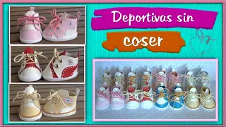 DEPORTIVAS SIN COSER muñecas 30 o 33 cm video - 533