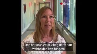 Webbsida som stödjer närstående till patienter