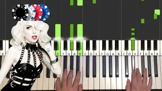 Lady Gaga - Poker Face (Piano Tutorial Lesson)