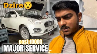 Swift Dzire major service cost:10000😳Maruti ka inta tagda🤦‍♂️ maintenance #vlog #viral #service