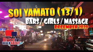Soi Yamato Soi 131 Pattaya - Bars and restaurants longing for customers to come. (December 2020)