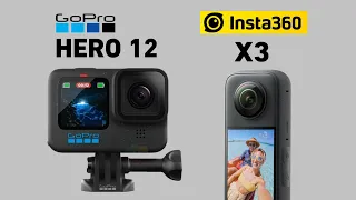 GoPro Hero 12 Black Vs Insta360 X3