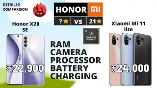 Honor X20 SE vs Xiaomi Mi 11 lite | Which one is better?