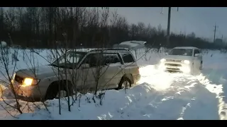 Off Road Lite в Сибири Mitsubishi Outlander 3 "PHEV" и Subaru Forester (10.01.2021г)