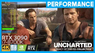 Uncharted:  Legacy of Thieves Collection 4K, DLSS Quality, Ultra Settings | RTX 3090 | i7-8700K