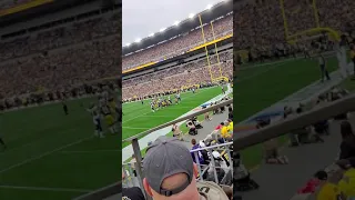 Raven Fan pissed Steelers fans off after A ravens touchdown