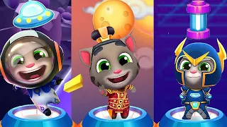 Talking Tom Gold Run General Tom vs Hyper Tom vs Astronaut Tom vs Roy Raccoon Gameplay Android ios