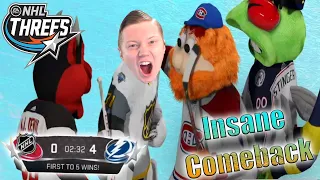 IMPOSSIBLE Mascot Comeback in 3's Against Stanley Cup Champs l NHL 21 Threes