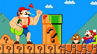 Super Mario Bros. Mario but Everything Mario Touch turns to Item Blocks