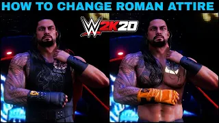 WWE 2K20 Roman Reigns TRIBAL CHIEF ATTIRE | How To Change ROMAN REIGNS ATTIRE IN WWE 2K20 ?