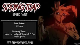 Springtrap Speedpaint [FNAF 3][FireAlpaca]