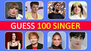 Guess 100 Most Famous Singer in 3 Seconds | Celebrity Quiz