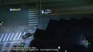 Wild LA chase, crash nearly takes out cameraman | ABC7