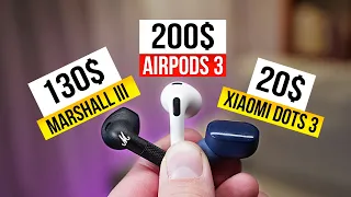 НЕУЖЕЛИ Apple с AirPods 3 ЛОХАНУЛАСЬ?! 20$ лучше 200$? + Marshall Minor III