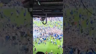 Ipswich Town are back in the Premier League | Fans storm the Pitch #Ipswich #football #shorts