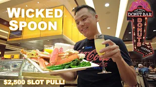 Best Vegas Seafood Brunch Buffet, Morning Donuts, and a $2,500 Slot Pull with @SayHiToMatthew