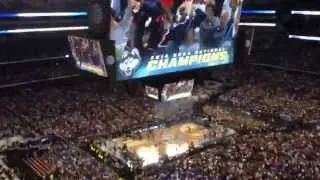 The finals seconds and ensuing celebration of the 2014 NCAA Men's Basketball Championship game.