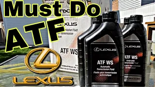Lexus GSF RCF Automatic Transmission Fluid Drain And Fill DIY