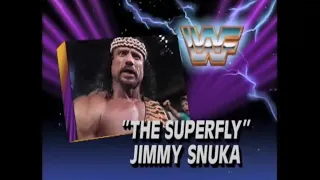 Jimmy Snuka vs Brooklyn Brawler   SuperStars Aug 17th, 1991