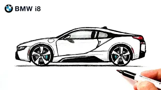 How to draw a BMW Ai8 from the side