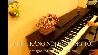 The Moon Represents My Heart (Ánh Trăng Nói Hộ Lòng Tôi)  piano cover - Linh Nhi