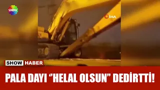 İş makinesini deprem bölgesine yetiştirdi