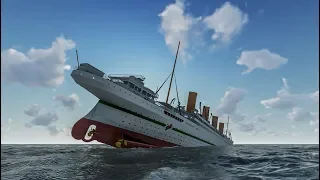 HMHS Britannic Sinking Animation