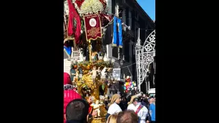 Omaggio dei cerei in piazza stesicoro