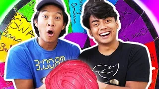 Mystery Wheel Of Slime Switch-Up Challenge!!! Ft. Guava Juice (Roi)