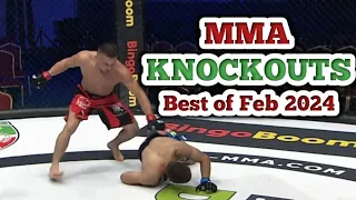 MMA's Best Knockouts Of February 2024