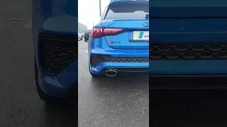 2023 Audi RS3 Sportback in Ara blue with Akropovic |Start up |Revs SOUND