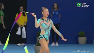 PAN DE GINÁSTICA RÍTMICA 2022 - Geovanna Santos é ouro na fita ao som de Rajadão, de Pabllo Vittar