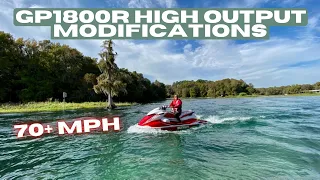 HOW TO MAKE A SLOW JETSKI FASTER: GP1800R HIGH OUTPUT GOES 70+ MPH