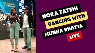 Nora Fatehi dancing with Divyendu Sharma LIVE at Madgaon Express #norafatehi