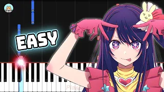 Oshi no Ko OP - "Idol" - EASY Piano Tutorial & Sheet Music