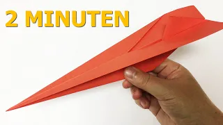 Papierflieger falten der weit fliegt / Beste Papierflieger der Welt basteln - 2 minuten