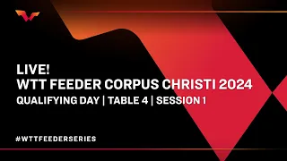 LIVE! | T4 | Qualifying Day | WTT Feeder Corpus Christi 2024 | Session 1