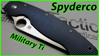 Spydero Military Fluted Blue Titanium Knife Review