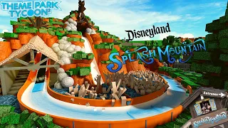 Splash Mountain in Theme Park Tycoon 2// Made By Zizzy//Disney Land
