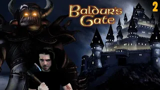 Baldur's Gate 1 Gameplay Pt 2 A Classic RPG! (Half-Orc Fighter)