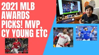 2021 MLB Awards Picks! AL and NL MVP, Cy Young, ROY, Manager