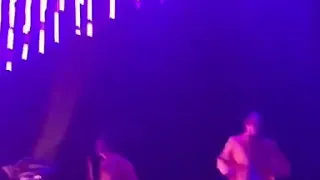 Tyler being weird during the show