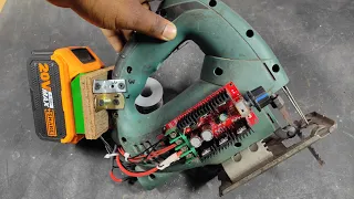 Making DC 20v Jigsaw Machine with AC 220v Scrap jigsaw