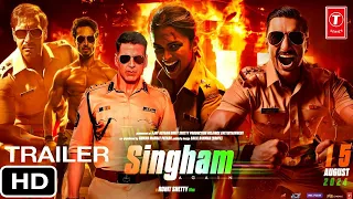 Singham Again Trailer | Akshay Kumar, Ajay Devgan, Ranveer Singh | Sooryavanshi 2 | Rohit Shetty