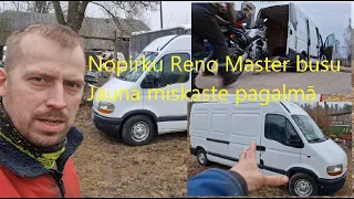 Nopirku Reno Master busu, jauna miskaste pagalmā | ielādēju pirmo reiz motociklu busā, busa apskats