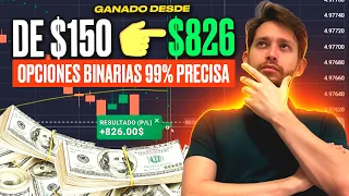 GANADO DESDE $150 → $826 CON UNA ESTRATEGIA DE OPCIONES BINARIAS 99% PRECISA | Quotex trading