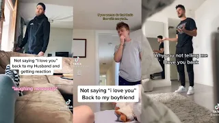 Not Saying "I Love You" Back To My Bf And See His Reaction TikTok Compilation